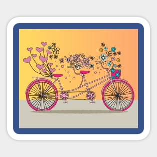 Retro Vintage Bicycle Biker Lover Sticker